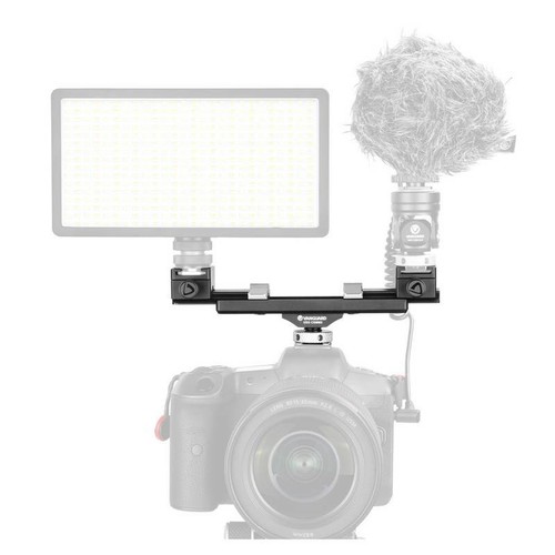 Vanguard VEO CSMM2 expandable double cold shoe mount - Fits any camera hot shoe - Picture 4 of 10