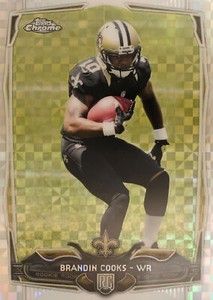 2014 Topps Chrome Football Rookies #149: Brandin Cooks Topps Chrome X-Fractor