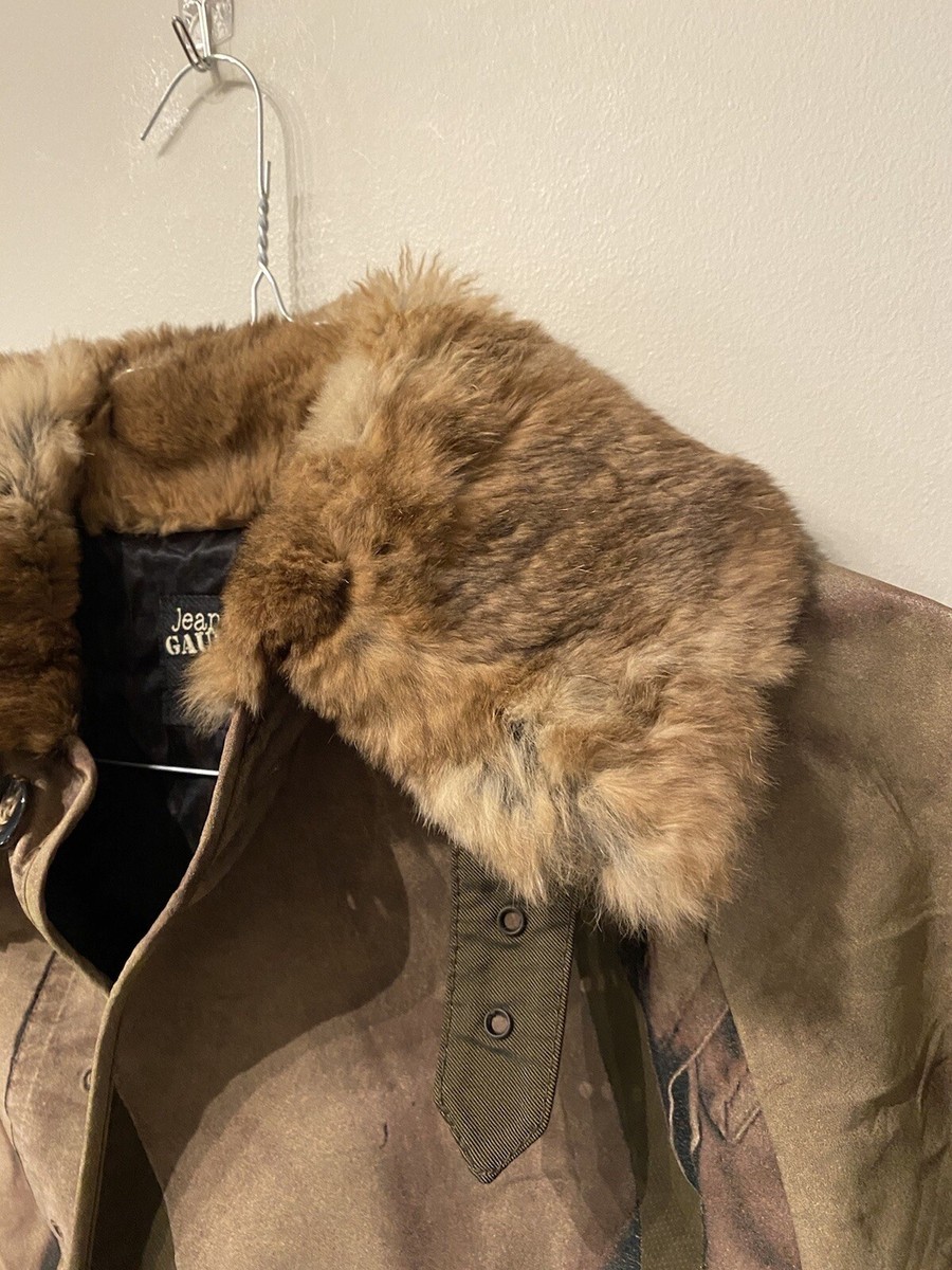 ジャケット・アウター Jean Paul GAULTIER ZIP UP FUR BLOUSON JEAN PAUL GAULTIER VINTAGE ARCHIVE CORDUROY PATCHWORK JACKET