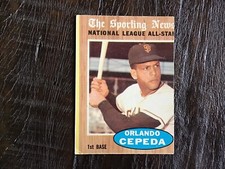 1962 Topps - All-Star #390 Orlando Cepeda