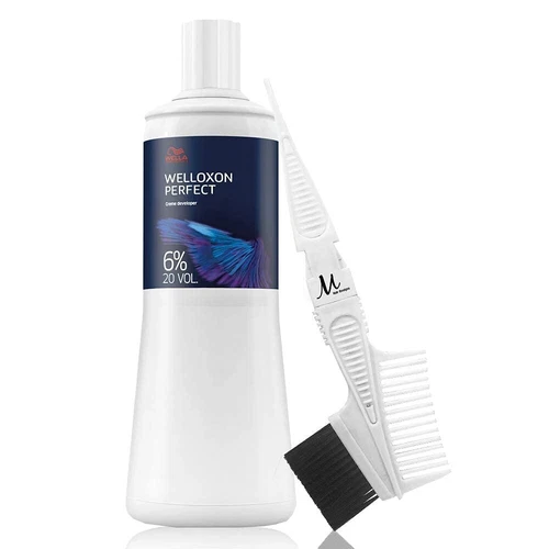 Wella Welloxon Perfect 6% 20 Volume Creme Developer 1 Liter and M Hair Designs