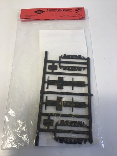 HO Eastern Car Works 4 wheel Pullman swing motion passenger trucks no wheelsets - Picture 1 of 3