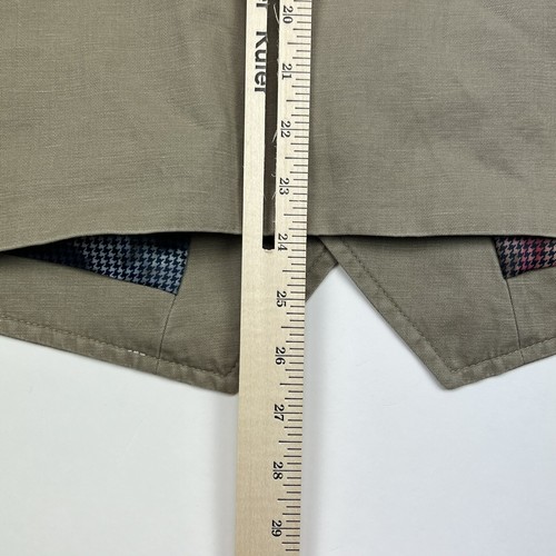 Chaleco Patrick James Para Hombre Grande Beige KS91W Rosa Lavado Costa Oeste Clásico - Imagen 8 de 9