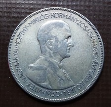 HONGARY MIKLOS HORTHY -  5 PENGO 1930