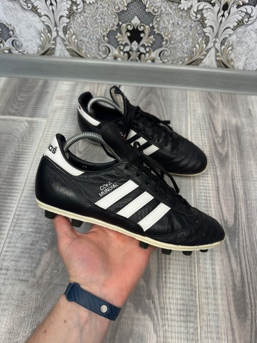 Adidas Copa Mundial tacchetti calcio pelle vintage nero uomo taglia US8 UK7,5 - Foto 2 di 16