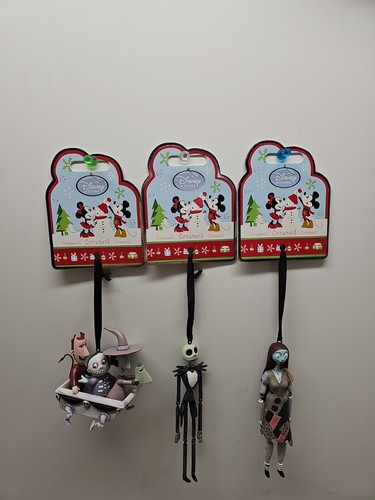 Disney Sketchbook NBC Lock Barrel & Shock Ornament set of 3 2010-2013 (A1) - Picture 15 of 22