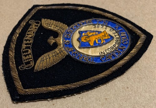 Obsolete 1960s NJ Police Patch rare Cheesecloth Camden Gloucester Lieutenant    - Picture 7 of 7