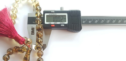 33 PERLINE PREGHIERA ISLAMICHE 23,1gr 10mm ORIGINALI AMBRA BALTICA TASBIH MISBAHA VERDE E5 - Foto 4 di 8