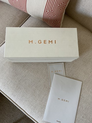M.Gemi Stellato Point Flat EU Sz 40 in Natural Smooth Leather - EUC - Picture 9 of 12