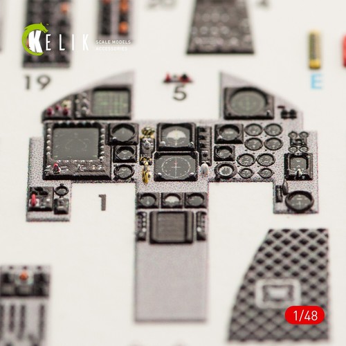 KeliK K48044 Escala 1:48 F-15C MSIP II Eagle Interior Calcomanías 3D para Kit Modelo GWH - Imagen 2 de 12