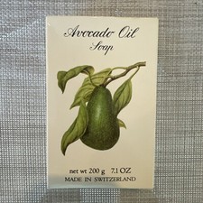 Crabtree Evelyn AVOCADO OIL Soap Bar 7.1 Oz VINTAGE 1984 NEW RARE Swiss Made