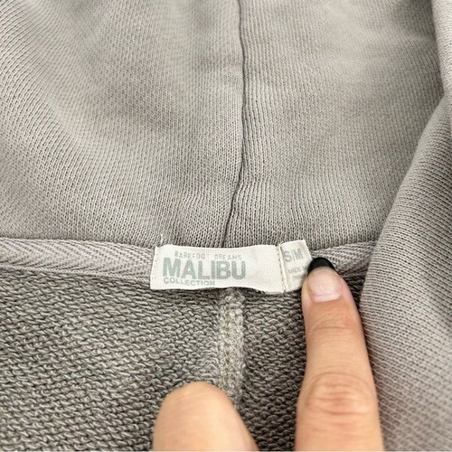 Barefoot Dreams Malibu Collection grau schiefer gebürstet Frottee Kreis Strickjacke S/M - Bild 9 von 10