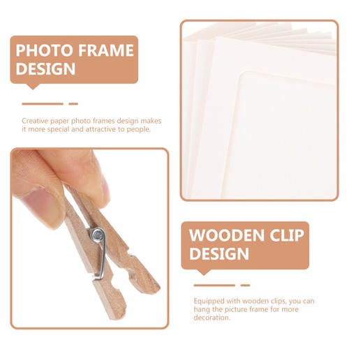 20 Pcs Creative Photo Wall Frame Picture Frames Small Clip Display - Photo 9/12