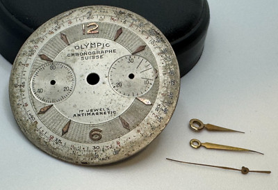 Landeron 51 Teile Ersatz Swiss Made: Olympic 34mm Zifferblatt, Set Zeiger