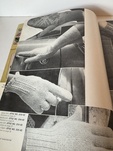 Vintage Bernat Hats, Gloves And Mitten Patterns Classic To Goofy - Picture 4 of 15