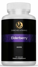  1 BOTTLE  Sambucus Elderberry Capsules Immune Support 600 MG Immune Booster