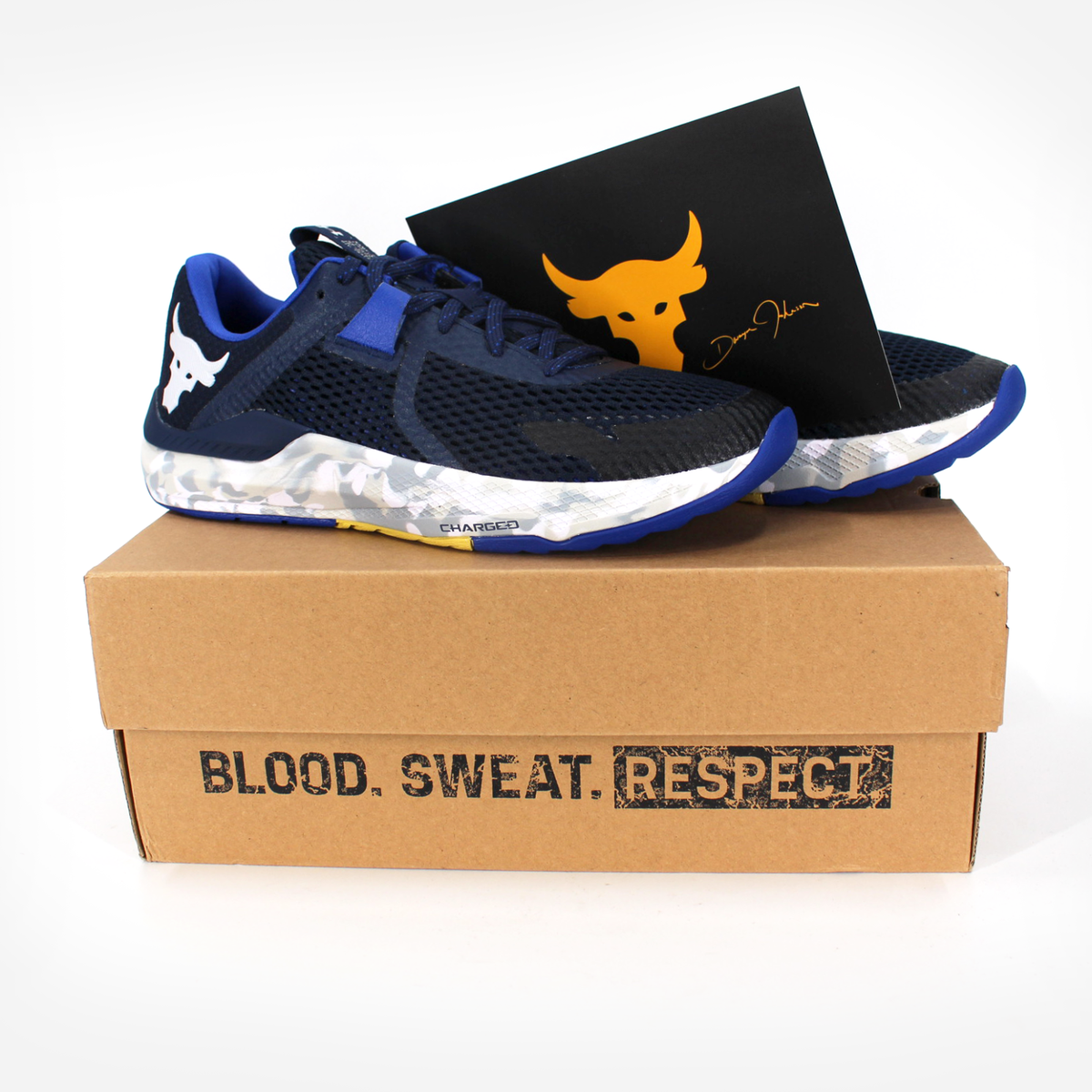Project Rock Under Armour BSR 2 Marble Men Lace Tie Sneakers