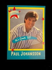 1989 Soap Opera Stars PAUL JOHANSSON card - Santa Barbara, One Tree Hill Rare!