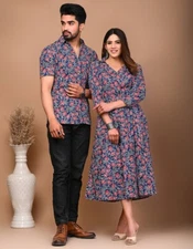 Hrang Cute Couple matching outfits Dresses Skirt or Kuti And Shirt for Men