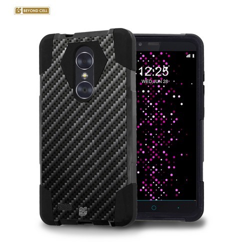 Estuche resistente de doble capa a prueba de golpes con soporte + cubierta de recubrimiento para ZTE Blade X Max Z983 - Imagen 10 de 35