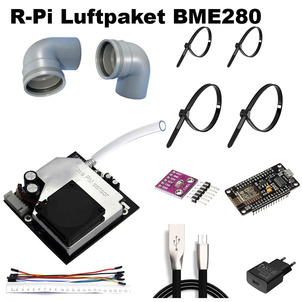 Luftdata Kit Air Particle Sensor NOVA SDS011 NodeMCU ESP8266 v3