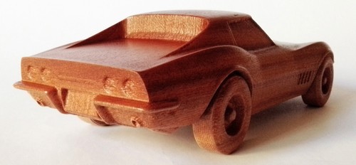 1:16 Corvette C3 Coupé Wood Muscle Car Rare Model Replica Others on Request - Picture 4 of 10