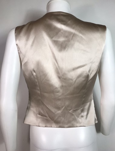 Vtg Dolce & Gabbana Beige Jacquard Flower Vest 44 L - Picture 6 of 12