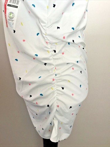 TIME AND TRU MATERNITY FITTED STRETCH White Short Sleeve Graphic Tee Shirt Sz S - Picture 5 of 7
