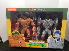 NECA TMNT Traag and Granitor 2 Pk Teenage Mutant Ninja Turtles Target Exclusive