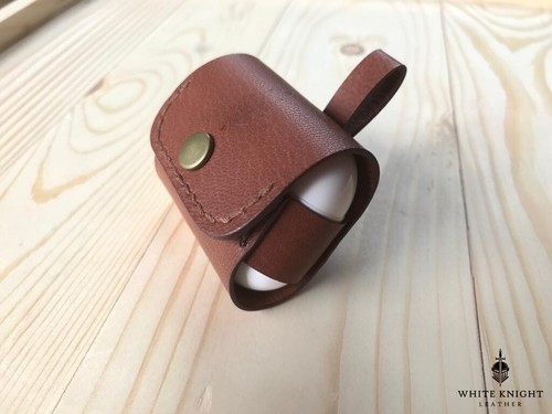 Handgefertigte AirPods Pro Case Hülle aus echtem Leder - Bild 6 von 21