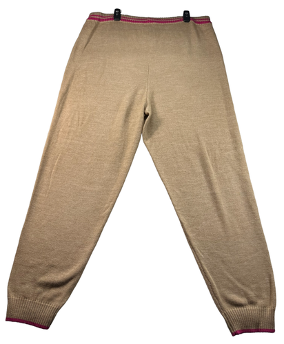 Charter Club Sweat Pants Womens Size XXL Tan Pink Elastic Waist NWOT - Picture 2 of 7