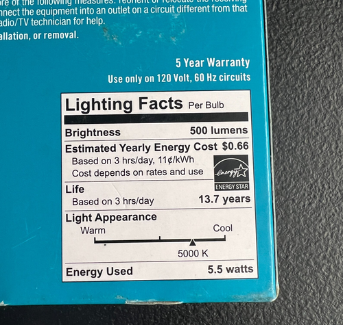 3pk EcoSmart LED Candle Bulbs B11 Clear Glass Daylight Blunt Tip Dimmable 265445 - Picture 4 of 6