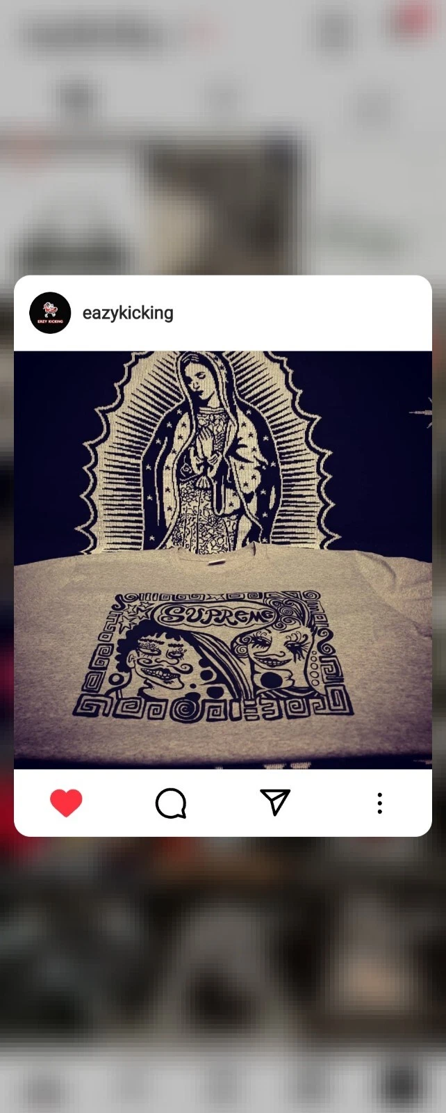Tee shirt gris bruyère Supreme Faces   FW18 taille M