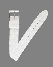 Ecclissi 16mm x 16mm White Rubber Strap original Buckle 23976