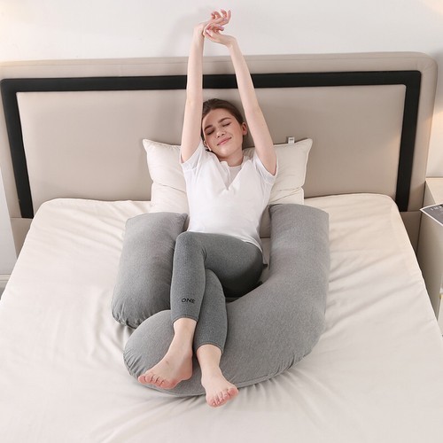 Pregnancy Pillow Soft Sleeping Pillows Body Leg Belly Support for Side Sleeping - Picture 7 of 14