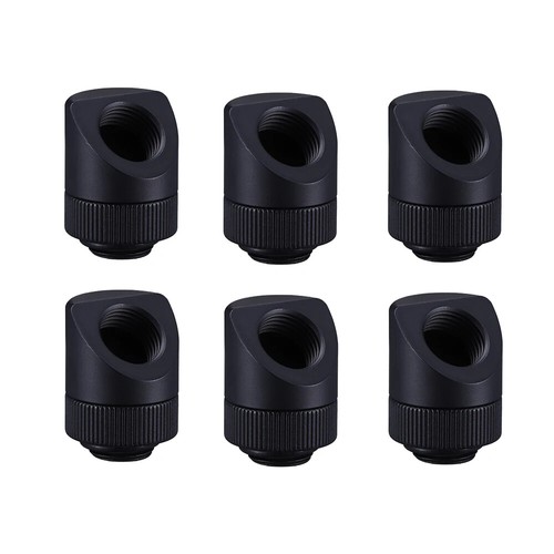 Shyrrik 6-Pack Male to Female 45° 90°Rotary Fitting Extender Elbow Connector - 第 18/25 張圖片