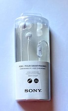 SONY MDR-EX15AP Headphones Wired In Ear W/Mic White New