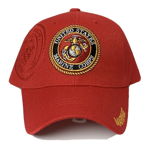 RED U.S. MARINE CORPS USMC EGA EAGLE GLOBO ANCLA INSIGNIA LOGOTIPO EMBLEMA GORRA SOMBRERO - Imagen 1 de 4