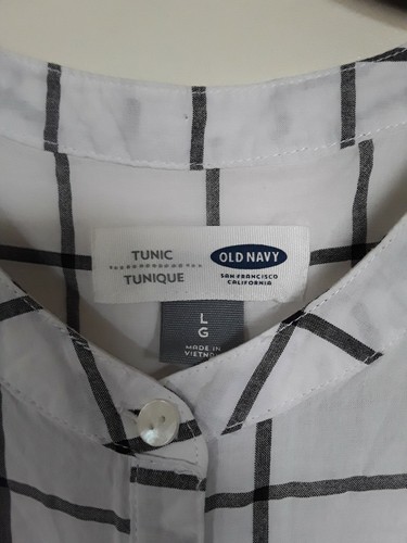 Old Navy Women's Size L  Plaid Top  Tunic - Picture 2 of 3