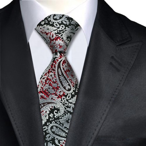 100 % Jacquard gewebte Seidenkrawatte Business Hochzeit Party formelle Krawatten für Herren - Bild 18 von 45