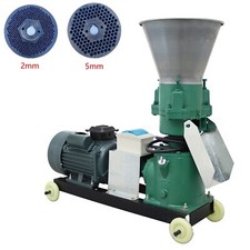 220V 2mm 5mm 3 Rollers Feed Pellet Mill Machine Feed Pelletizer 200kg/h 2 Plates