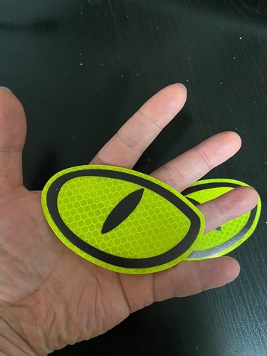 A Pair Eyes Auto Decal Rear Nighttime Driving Safety Warning Reflective Stickers - Picture 3 of 6
