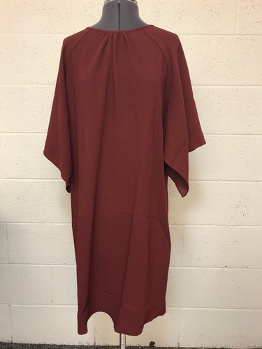 Mossimo Dress Size M Modest Burgundy Sheath Midi Business Flattering - Picture 3 of 3