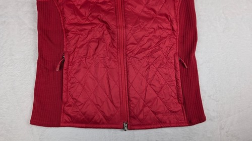 LL Bean Quilted Fleece Lined Full Zip Fitness Vest Womens Medium Reg Fuchsia - Picture 4 of 11