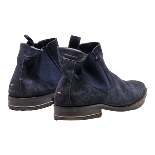 TOMMY HILFIGER Chelsea Boots Black Leather Mens UK 9 - Picture 5 of 6