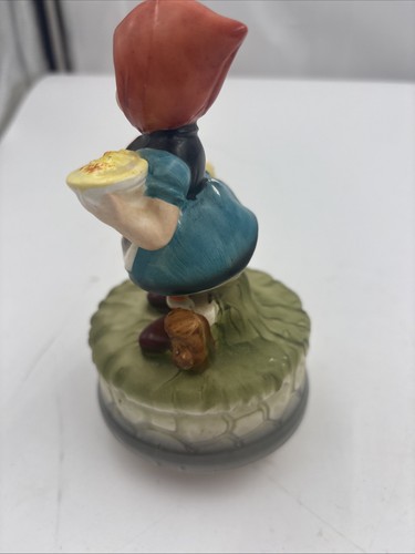 2 Vintage Boy and Girl With Duck Ceramic Music Box Made in Japan Tested - Picture 8 of 11