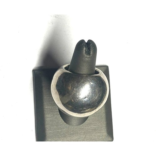 RIESIGER MADE IN ISRAEL 925 STERLINGSILBER KUPPELRING GRÖSSE 8,75 SKY