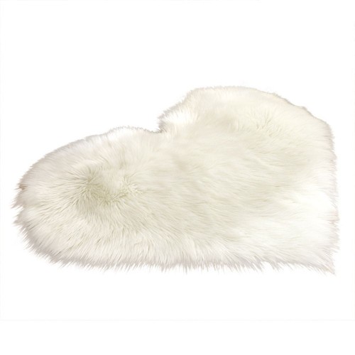 Fluffy Plush Carpet Decorative Carpets Imitation Wool Pad Bedroom - Picture 9 of 22