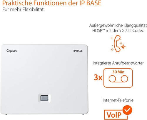 Gigaset Comfort 520A IP Base DECT Station avec support VoIP et répondeur télé - Photo 2/7