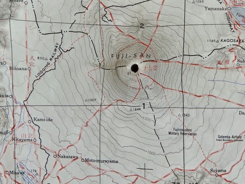 Relief 3D Kunststoff topographische Karte Zentraljapan FUJI-SAN AMS L571P 9-52 - Bild 3 von 19